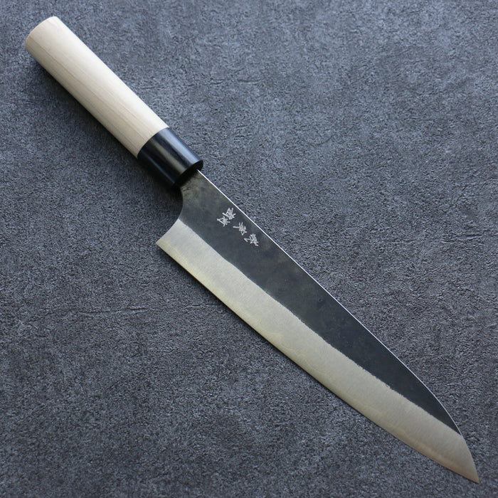 加藤 義実 白鋼 黒 牛刀包丁 和包丁 210mm 朴柄