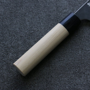 加藤 義実 白鋼 黒 牛刀包丁 和包丁 210mm 朴柄 - 清助刃物