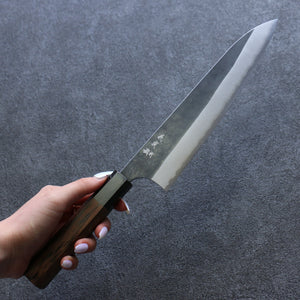加藤 義実 白鋼 黒 牛刀包丁 和包丁 210mm ウエンジ柄 - 清助刃物