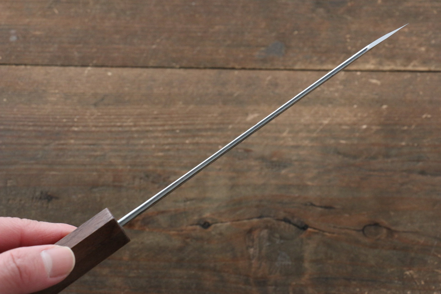 黒崎 優 雷神 コバルトスペシャル鋼 鎚目 文化包丁  165mm ウォルナット柄 - 清助刃物