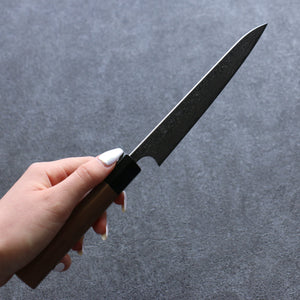 加藤 義実 V金10号 ダマスカス ペティーナイフ 和包丁 150mm ウォルナット柄 - 清助刃物
