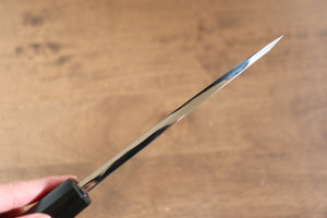 黒崎 優 白ニ鋼 鏡面仕上げ 出刃包丁 和包丁 150mm 紫檀柄 - 清助刃物