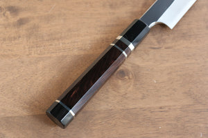 黒崎 優 青ニ鋼 鏡面仕上げ 柳刃包丁 和包丁 270mm 黒檀(両側水牛リング付き）柄 - 清助刃物