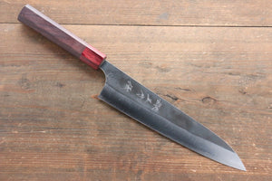 黒崎 優 青スーパー鋼 黒打 牛刀包丁 和包丁 210mm 紫檀柄 - 清助刃物