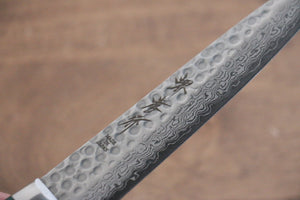 堺 孝行 V金10号 17層ダマスカス ペティーナイフ 和包丁 135mm 緑合板柄 - 清助刃物