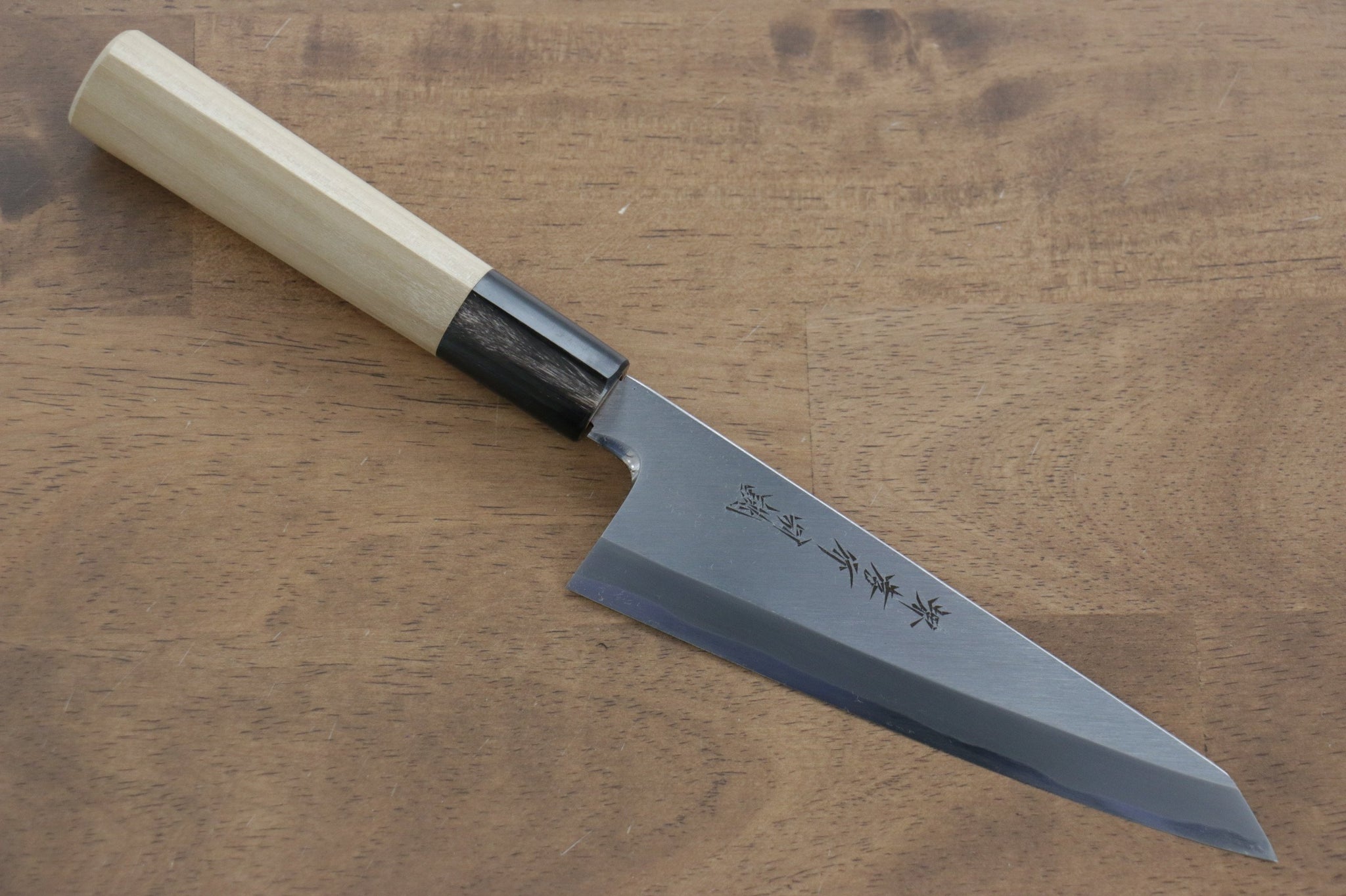 堺 孝行 特上 白ニ鋼 骨スキ包丁  150mm 朴柄 - 清助刃物