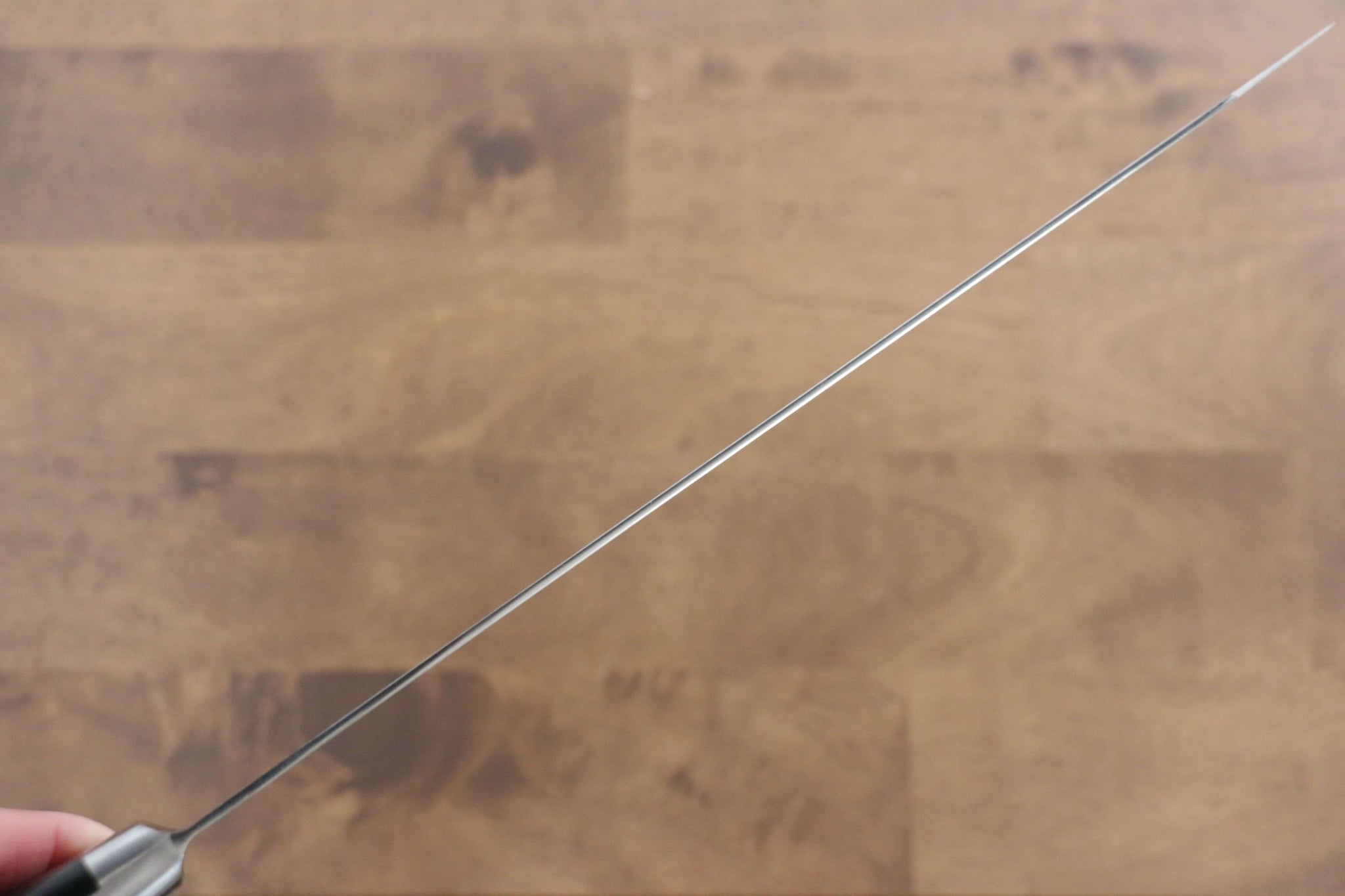 堺 孝行 コアレス ダマスカス 剣型柳刃包丁  260mm 黒マイカルタ柄 - 清助刃物