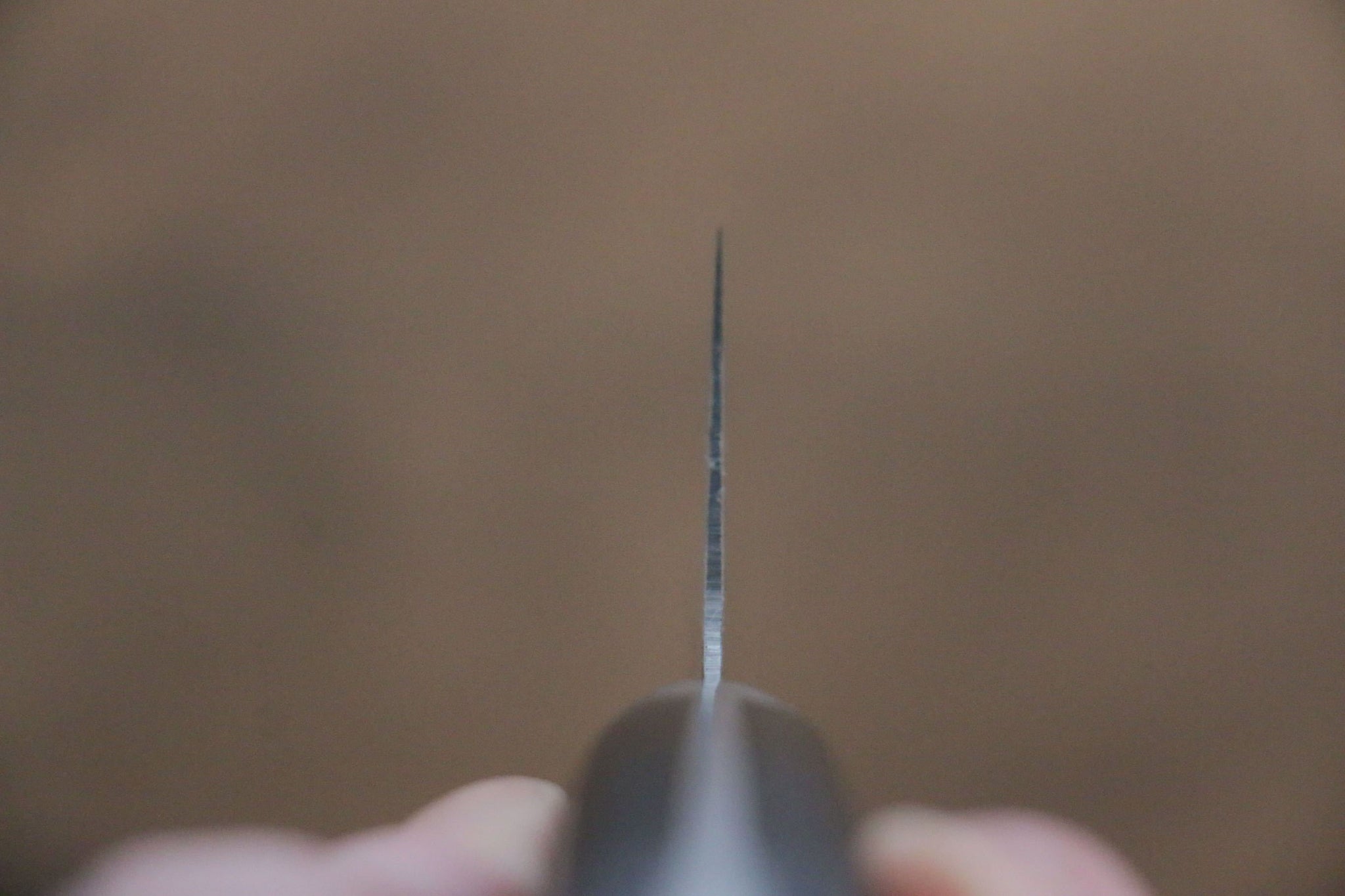 堺 孝行 コアレス ダマスカス 剣型三徳包丁  160mm 黒マイカルタ柄 - 清助刃物