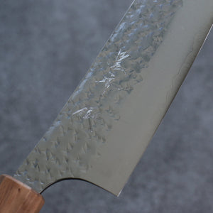 黒崎 優 閃光 鋭 R2/SG2 鎚目 三徳包丁 和包丁 165mm ウォルナット (口輪：ターコイズ)柄 - 清助刃物