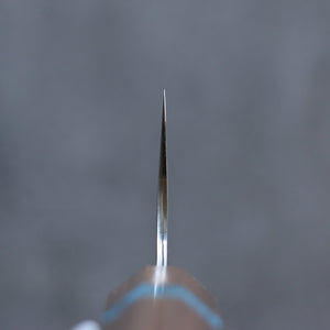 黒崎 優 閃光 鋭 R2/SG2 鎚目 三徳包丁 和包丁 165mm ウォルナット (口輪：ターコイズ)柄 - 清助刃物