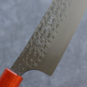黒崎 優 閃光 鋭 R2/SG2 鎚目 三徳包丁 和包丁 165mm パドック (ターコイズリング付き)柄 - 清助刃物