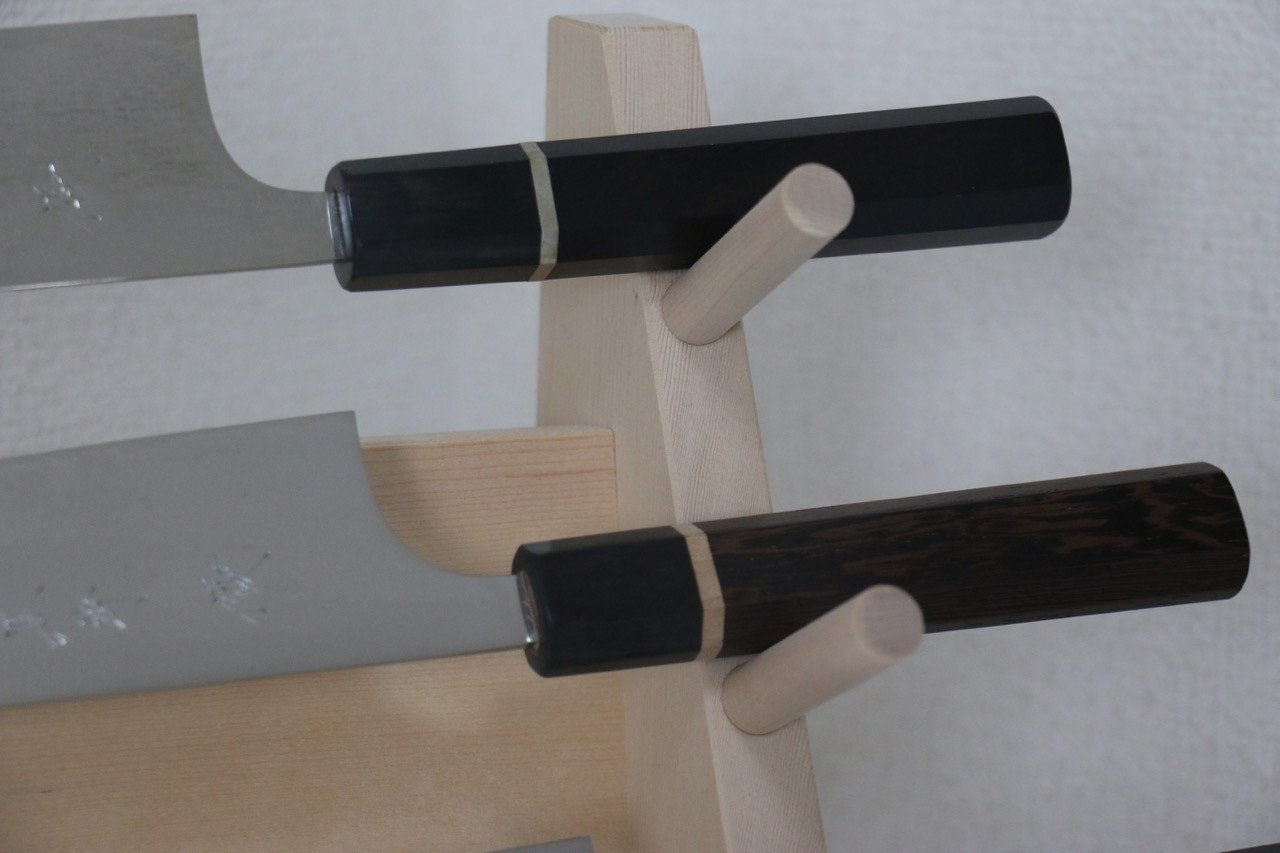 包丁飾り棚 3段掛け仕様 - 清助刃物