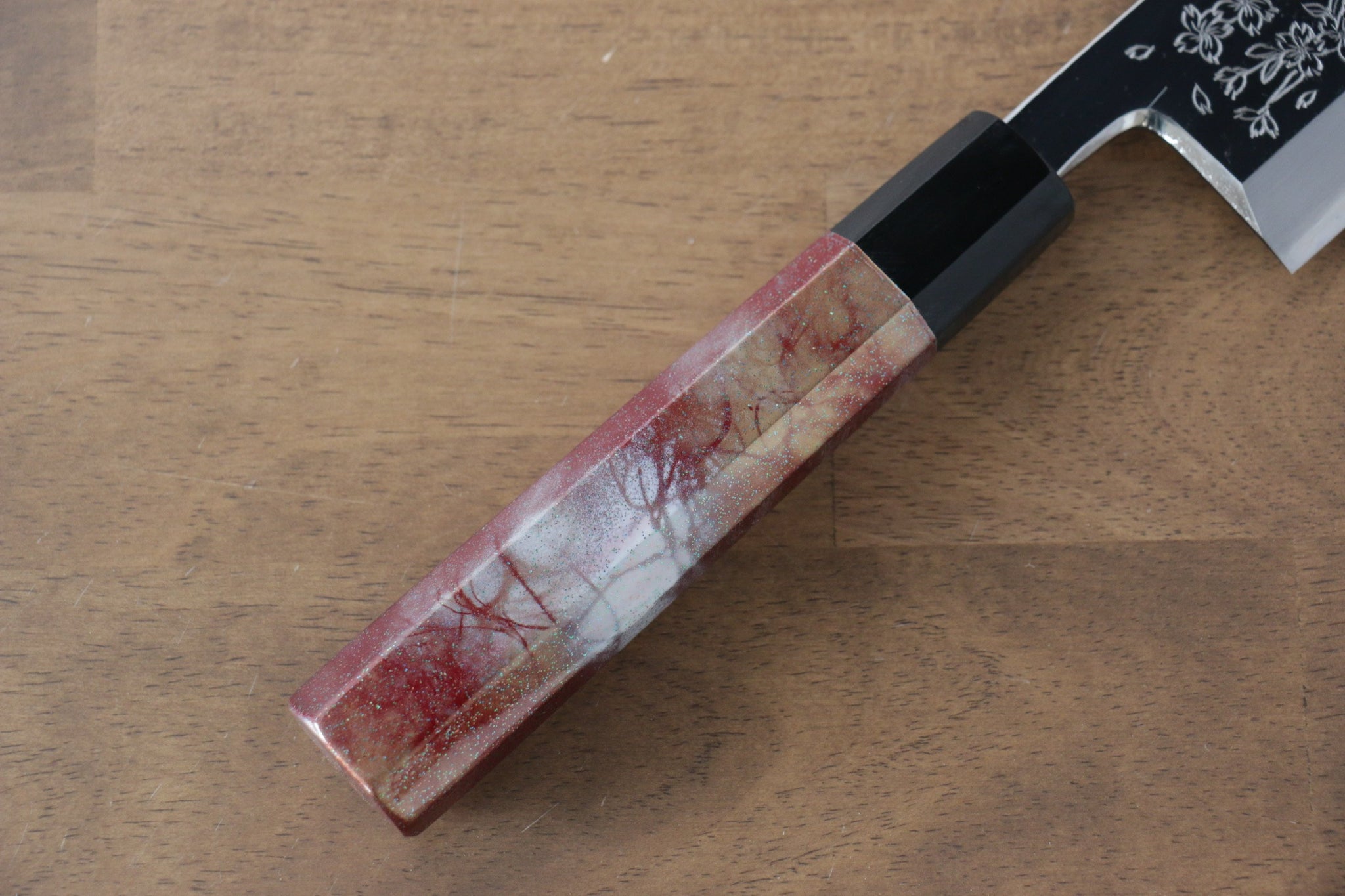 堺 孝行 凛華 銀三鋼 鏡面仕上げ 身卸出刃  270mm 漆塗り柄 鞘付き - 清助刃物