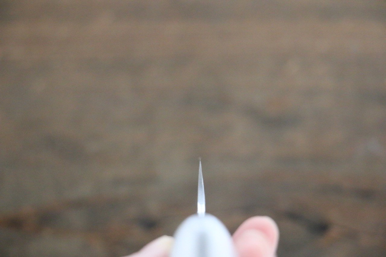 黒﨑 優 R2/SG2 鎚目 ペティーナイフ  130mm 白人造大理石柄 - 清助刃物