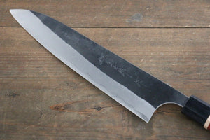 加藤 義実 青スーパー 黒打 牛刀包丁 210mm  パドック柄 - 清助刃物