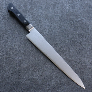 清助 V金10号 ダマスカス 筋引包丁 和包丁 240mm 黒合板柄 - 清助刃物