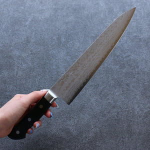 清助 V金10号 ダマスカス 牛刀包丁 和包丁 240mm 黒合板柄 - 清助刃物