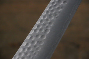 加藤 義実 銀三鋼 鎚目 筋引包丁 270mm  タガヤサン柄 - 清助刃物