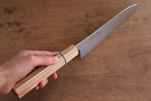 清助 V金10号 ダマスカス 三徳包丁  180mm ホワイトウッド柄 - 清助刃物