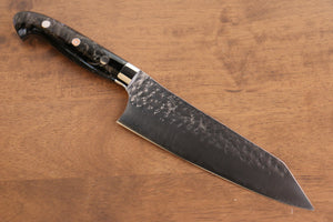 黒崎 優 閃光 鋭 R2/SG2 鎚目 三徳包丁 和包丁 165mm 黒アクリル柄 - 清助刃物
