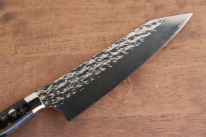 黒崎 優 閃光 鋭 R2/SG2 鎚目 三徳包丁 和包丁 165mm 黒アクリル柄 - 清助刃物