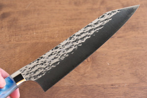 黒崎 優 閃光 鋭 R2/SG2 鎚目 三徳包丁  165mm 青白アクリル柄 - 清助刃物