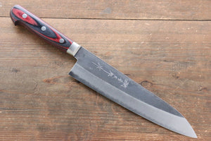 加藤 義実 青スーパー鋼 黒打 牛刀包丁 和包丁 210mm 合板柄 - 清助刃物