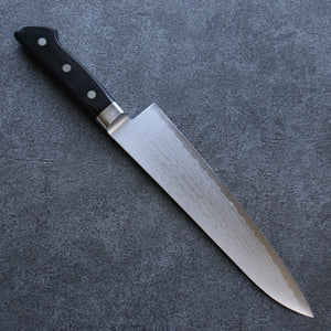 清助 V金10号 ダマスカス 牛刀包丁 和包丁 210mm 黒合板柄 - 清助刃物