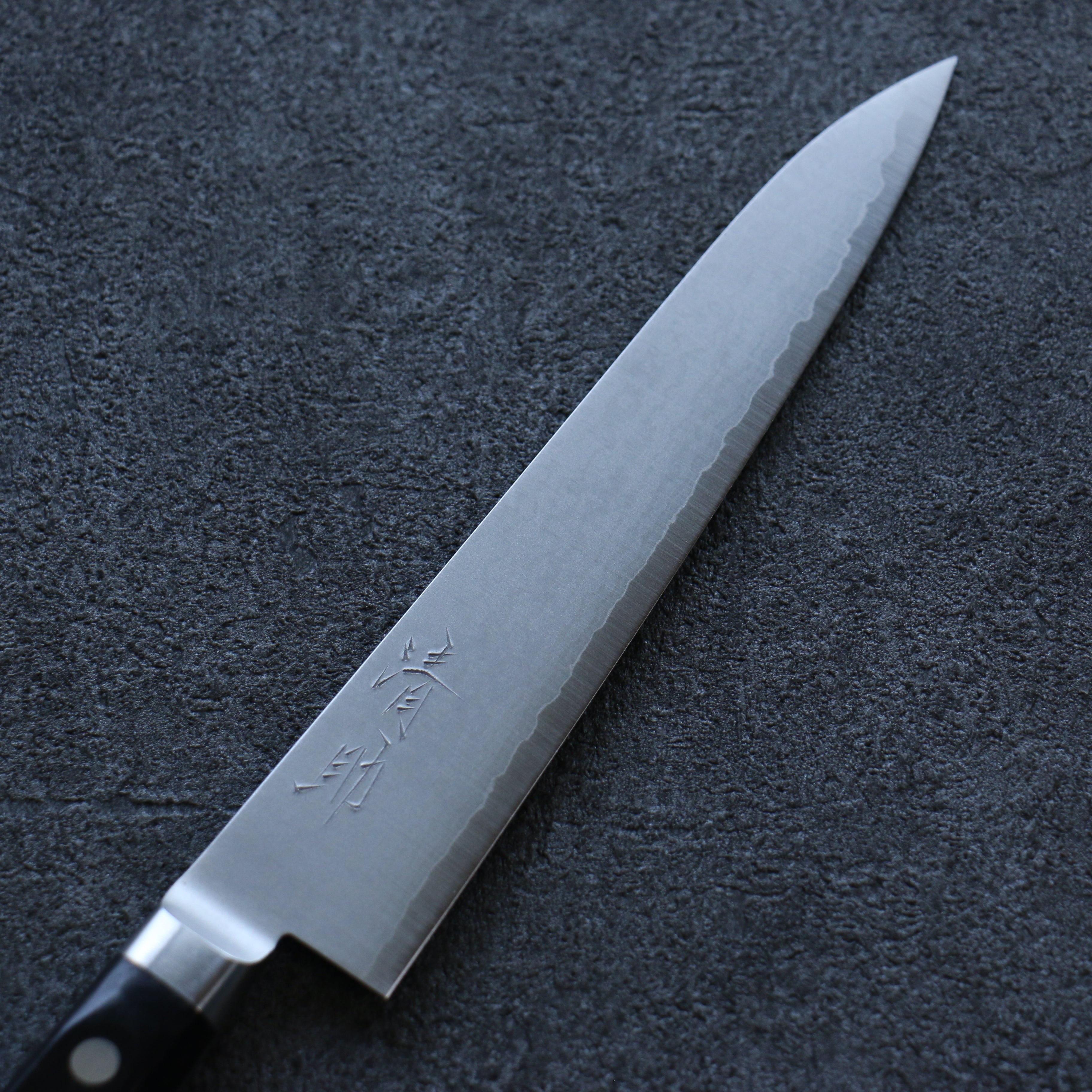 清助 V金10号 ダマスカス ペティーナイフ 150mm 黒合板柄 – 清助刃物