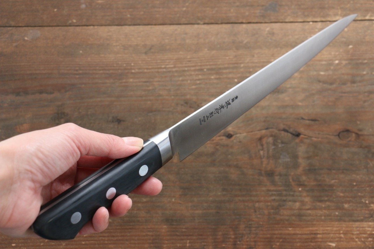 堺 孝行 日本鋼 筋引包丁  210mm 合板柄 - 清助刃物