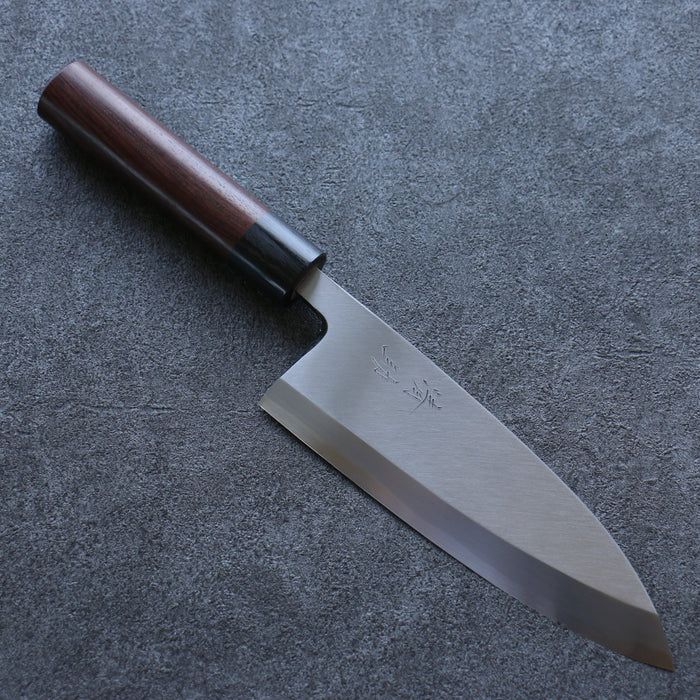 清助 青紙 霞研 出刃包丁 和包丁 180mm 紫檀柄