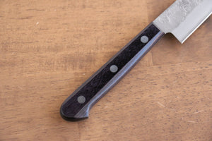 清助 葡萄 銀三鋼 梨地 ペティーナイフ  135mm 紫合板柄 - 清助刃物