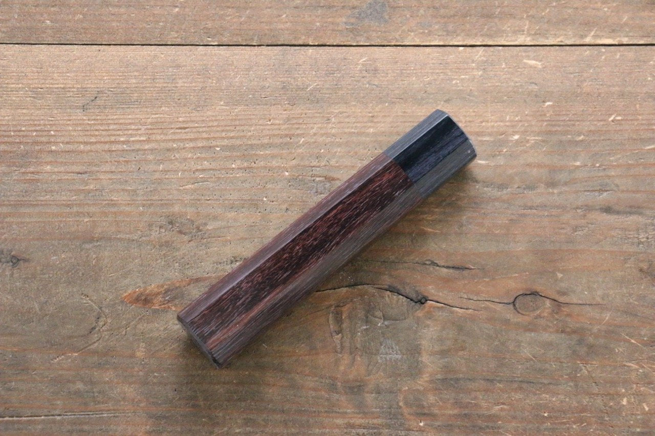 Octagonal Shitan Handle for Nakiri Knife 165mm - 清助刃物