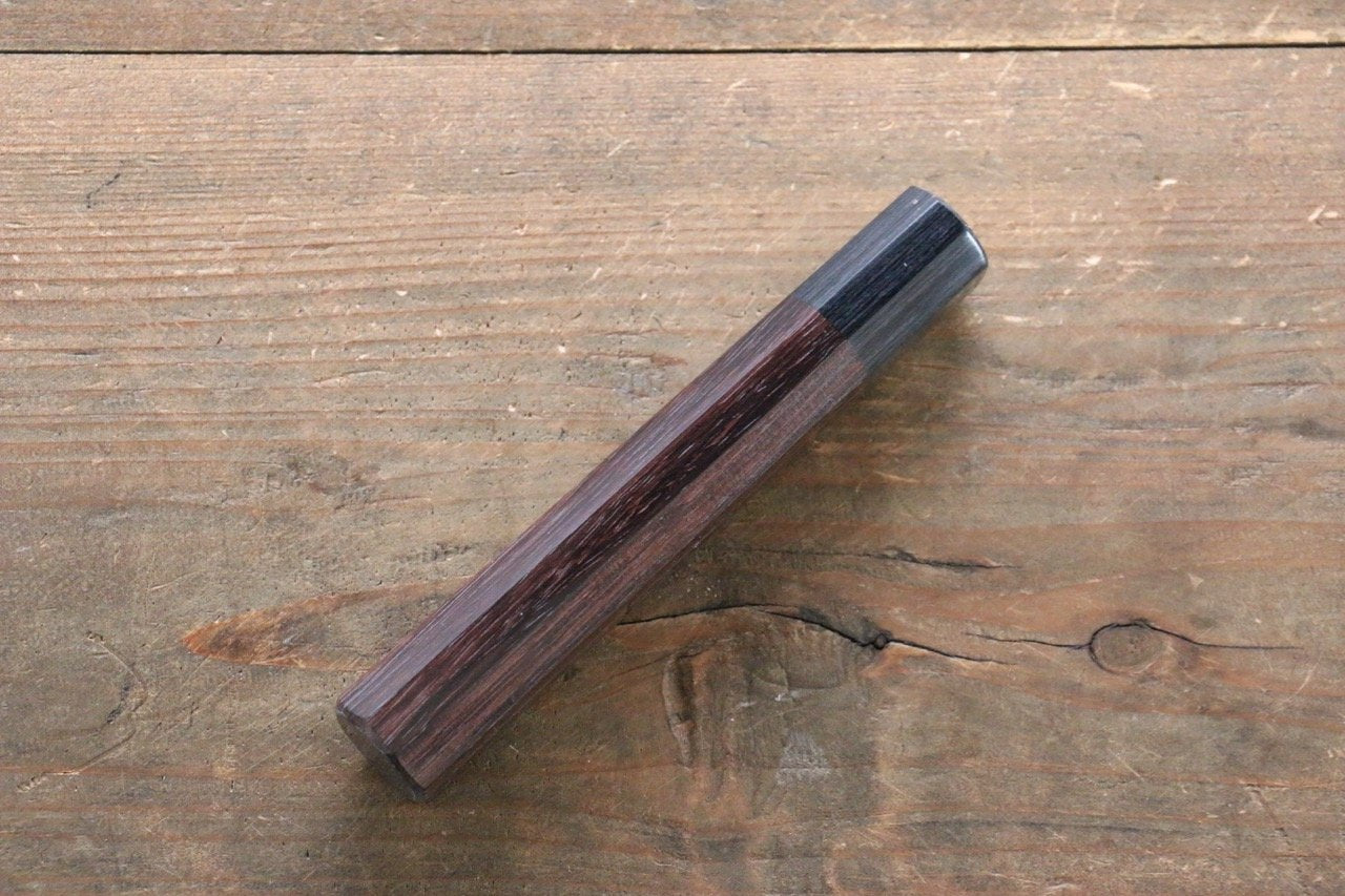 Octagonal Shitan Handle for Nakiri Knife 165mm - 清助刃物