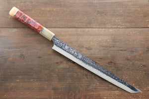 黒﨑 優 雫 R2/SG2 先丸蛸引包丁  270mm 大理石(口金:水牛リング付き)柄 - 清助刃物