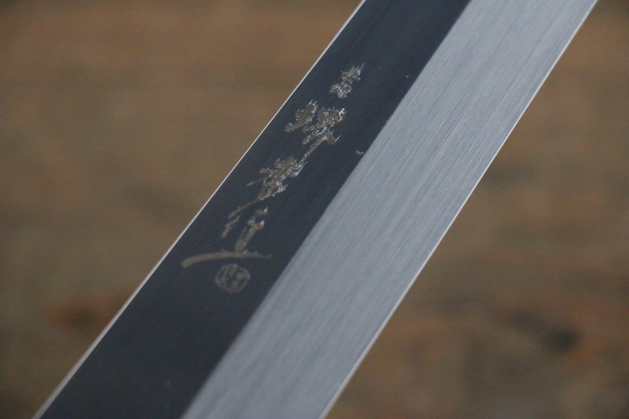 堺 孝行 銀龍 本焼 スウェーデン鋼 鏡面仕上げ 剣型柳刃包丁  300mm 黒檀柄 鞘付き - 清助刃物