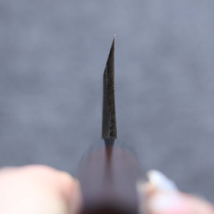清助 白鋼 霞研 出刃包丁 和包丁 165mm 紫檀柄 - 清助刃物