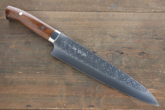 佐治 武士 SRS13 鎚目 牛刀包丁  240mm アイアンウッド柄