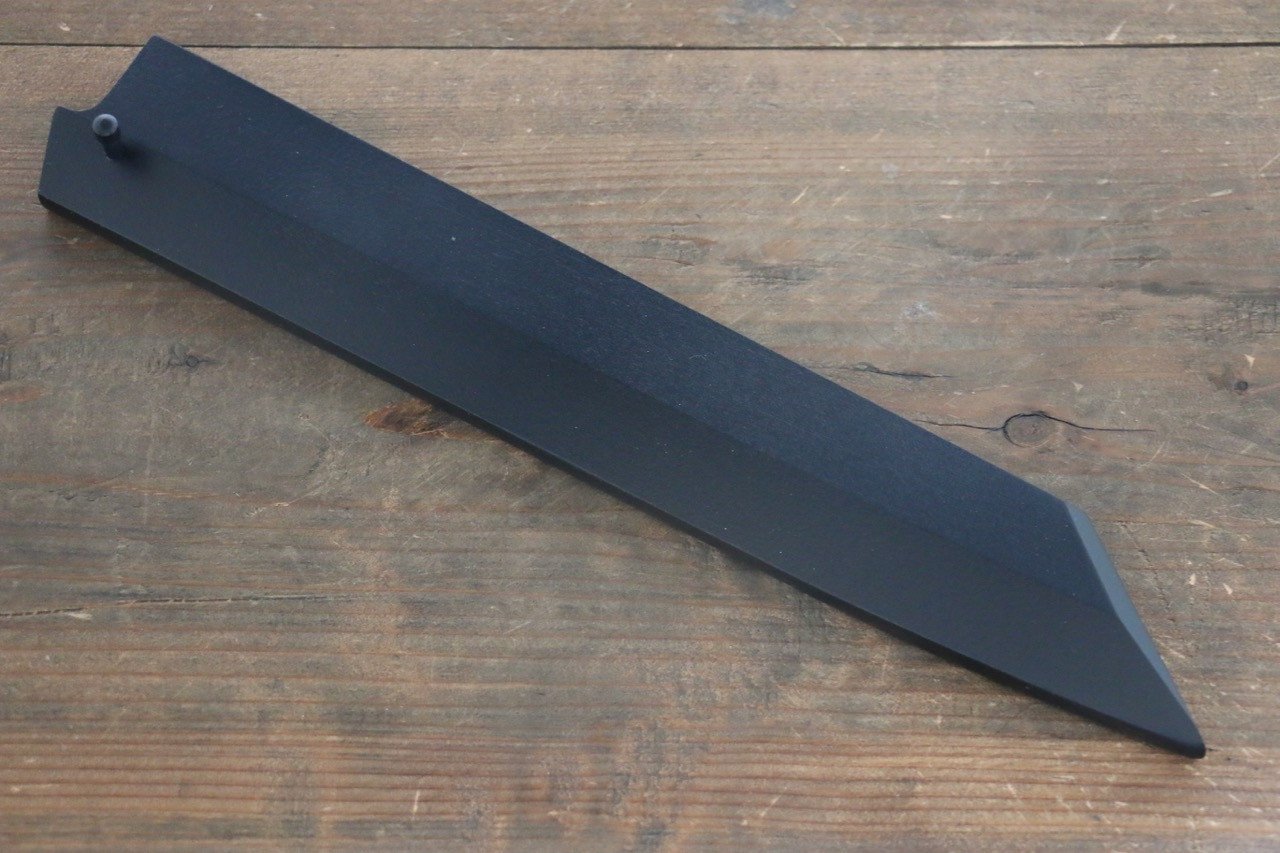 黒石目鞘 切付柳刃包丁用 黒石目 黒合板ピン付き 270mm - 清助刃物