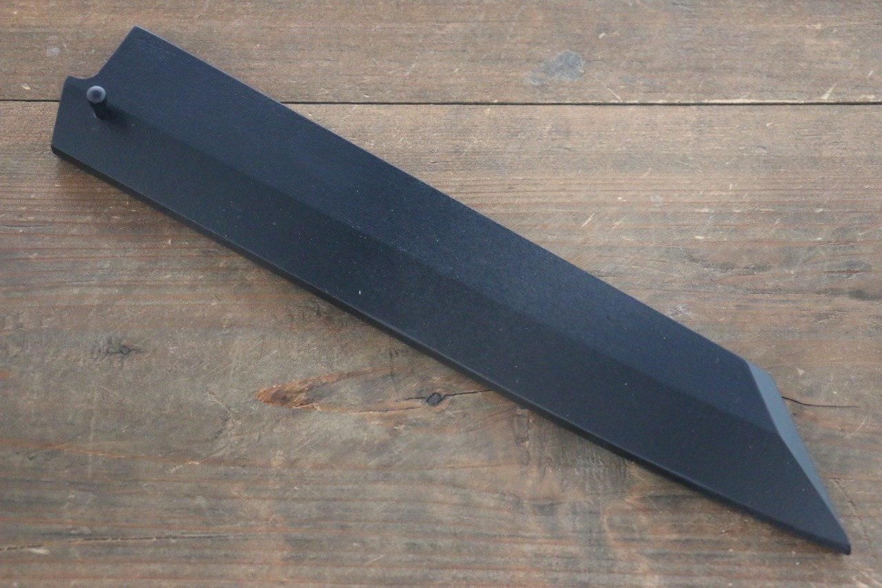 黒塗り鞘 切付柳刃包丁用  黒合板ピン付き-240mm - 清助刃物