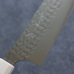 黒崎 優 閃光 鋭 R2/SG2 鎚目 三徳包丁 和包丁 165mm ウォルナット柄 - 清助刃物