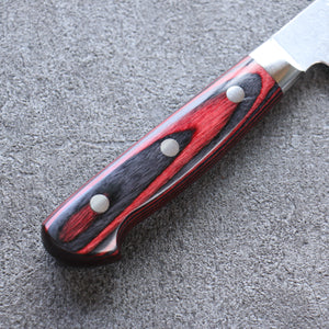 加藤 義実 V金10号 ダマスカス 磨き仕上げ 牛刀包丁 和包丁 210mm 赤合板柄 - 清助刃物