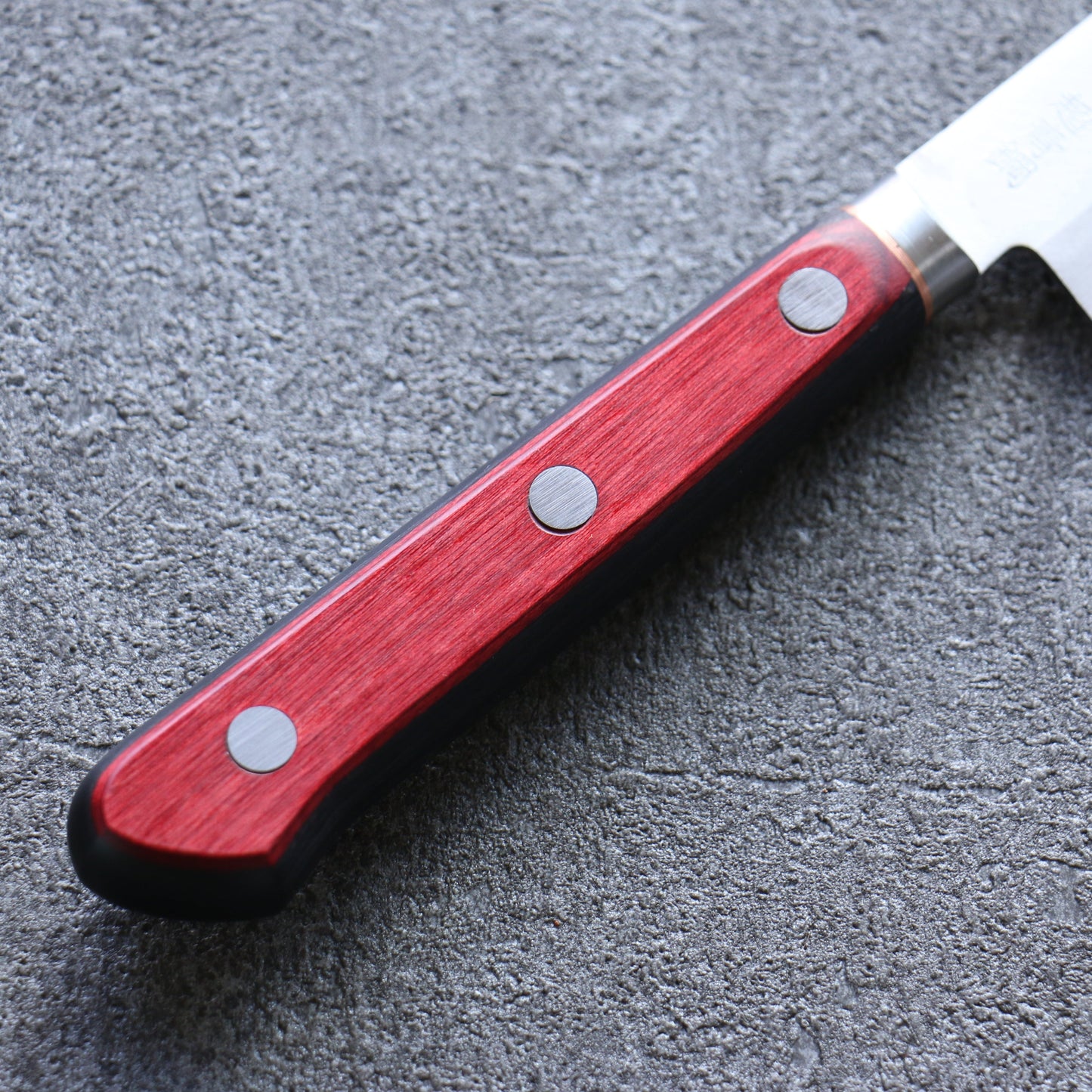 清助 青スーパー鋼 磨き仕上げ ペティーナイフ  145mm 赤黒合板柄 - 清助刃物