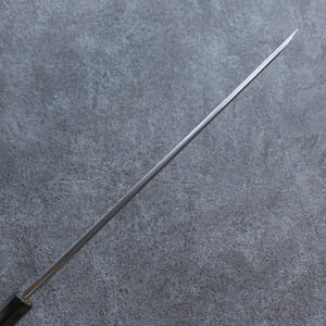 菊月 白ニ鋼 梨地 先丸蛸引包丁 和包丁 270mm 朴柄 - 清助刃物