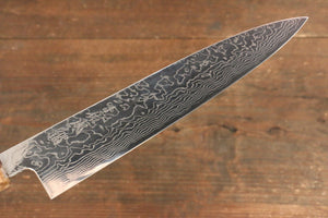 佑成 ZDP189 ダマスカス 牛刀包丁 和包丁 240mm 柿柄 鞘付き - 清助刃物