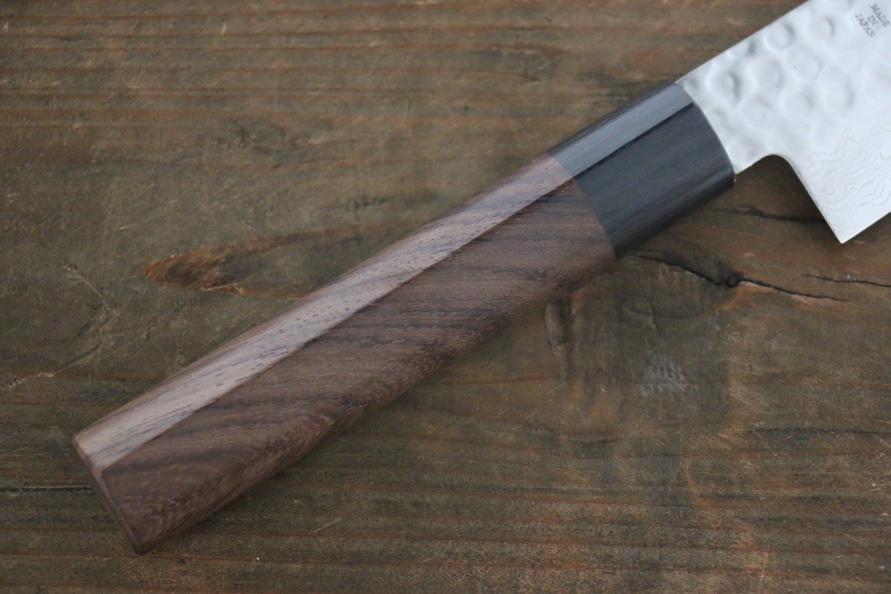 堺 孝行 AUS10 45層ダマスカス 牛刀包丁  180mm 紫檀柄 - 清助刃物