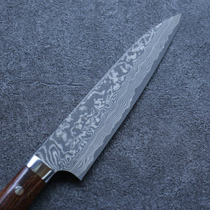 佐治 武士 R2/SG2 黒ダマスカス 牛刀包丁 和包丁 180mm アイアンウッド柄 - 清助刃物