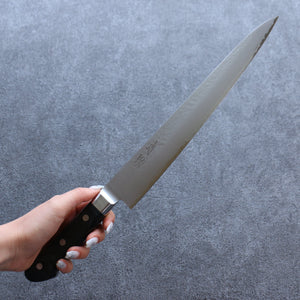 清助 V金5号 鎚目 霞研 筋引包丁 和包丁 270mm 黒合板柄 - 清助刃物