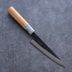 山本 直 白ニ鋼 黒打 ペティーナイフ 和包丁 135mm 桜柄 - 清助刃物