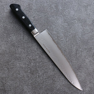 清助 V金5号 鎚目 霞研 牛刀包丁 和包丁 210mm 黒合板柄 - 清助刃物